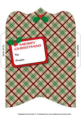 Christmas Tartan Money Wallet 2