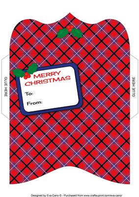 Christmas Tartan Money Wallet 3