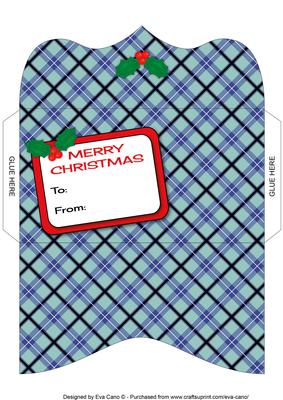 Christmas Tartan Money Wallet 4