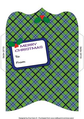Christmas Tartan Money Wallet 5