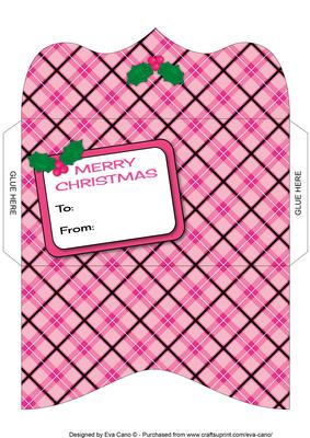 Christmas Tartan Money Wallet 6