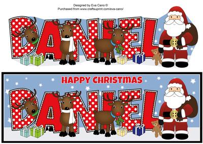 Santa and His Reindeers Daniel Large Dl