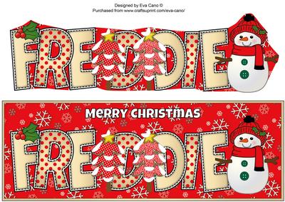 Cute Snowman Freddie Large Dl
