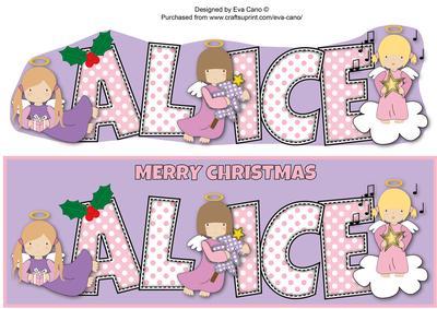Christmas Angels Alice Large Dl