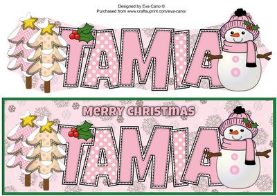 Cute Snowman Tamia Large Dl
