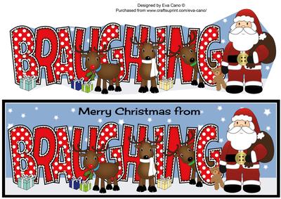 Merry Christmas from Braughing Large Dl