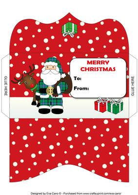 Santa and Rudolf Money Wallet 2