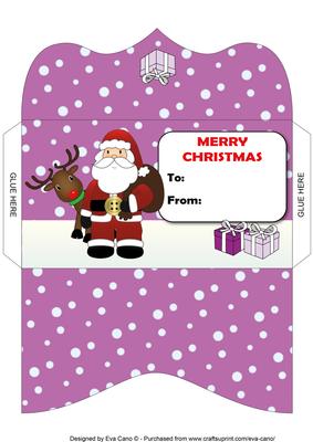 Santa and Rudolf Money Wallet 4