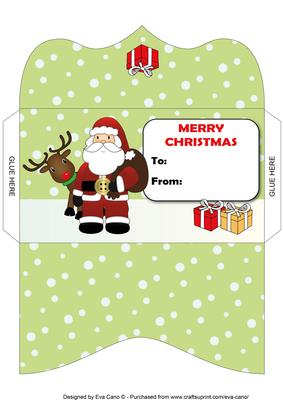 Santa and Rudolf Money Wallet 5