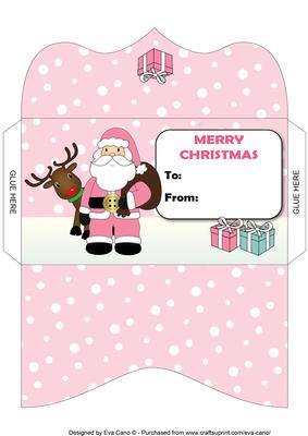 Santa and Rudolf Money Wallet 6