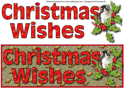 Christmas Wishes with Cat Large Dl