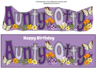 Flower Blossom Aunty Otty Large Dl