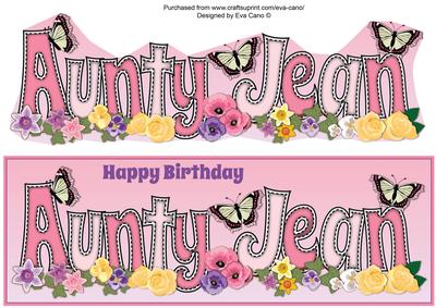 Flower Blossom Aunty Jean Large Dl