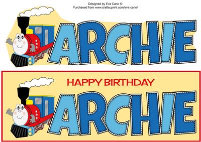 Terry the Train Archie Large Dl