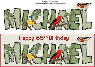 Garden Birds Michael 65th Large Dl