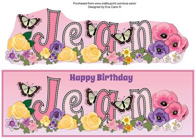 Flower Blossom Jean Large Dl