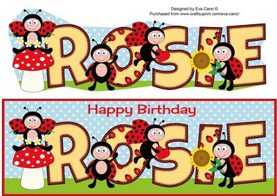 Cute Ladybirds Rosie Large Dl