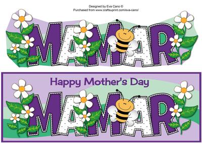 Mother's Day Flowers and Bee Mamar Large Dl