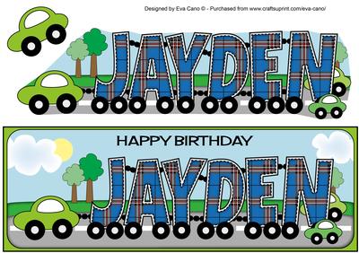 Little Cars Jayden Large Dl