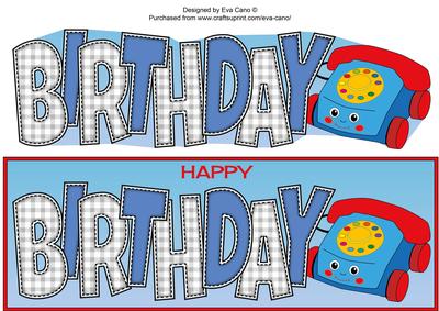 Toy Phone Birthday Large Dl