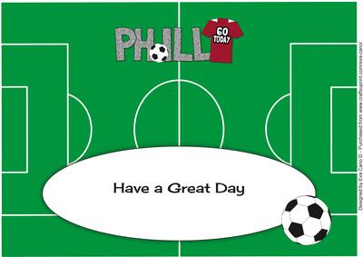 Football Fan Phill 60th (burgundy) Large Dl Insert