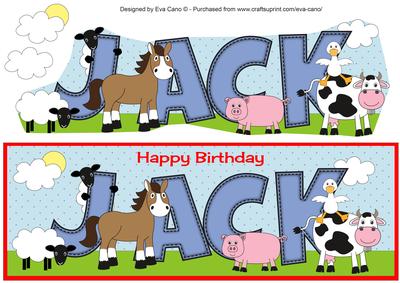 Farm Animals Jack Large Dl