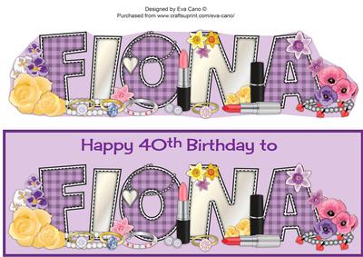 Flowers & Accessories Fiona 40th Large Dl