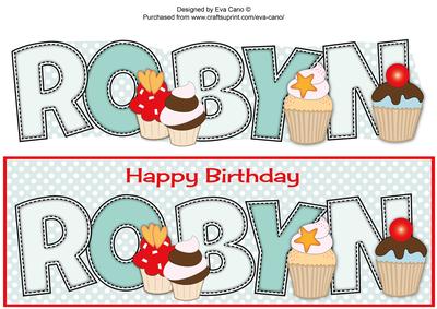 Cupcakes Robyn Large Dl