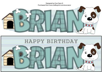 Patch the Dog Brian Large Dl