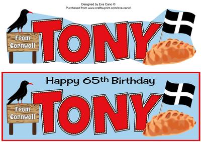 Cornish Theme Tony 65th Large Dl