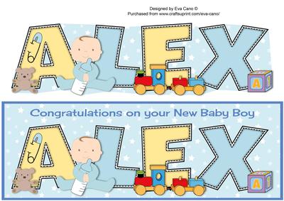 New Baby Boy Alex with Cute Baby & Bottle Large Dl