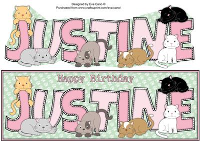 Cats Justine Large Dl