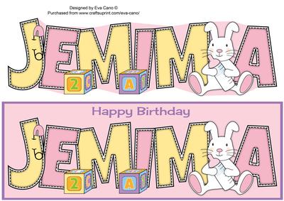 Cute Bunny with Baby Bottle Jemima Large Dl
