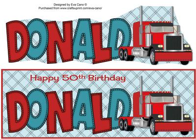 Truck Donald 50th Large Dl