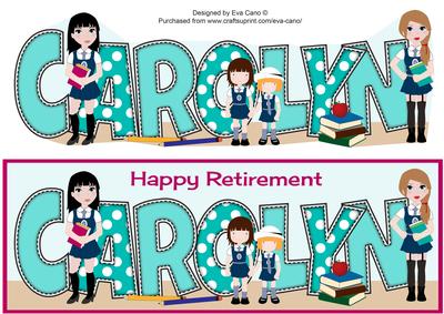 School Girls Carolyn Retirement Large Dl