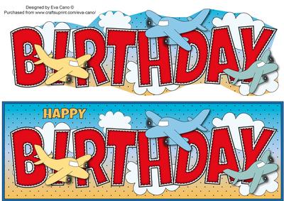 Planes Birthday Large Dl