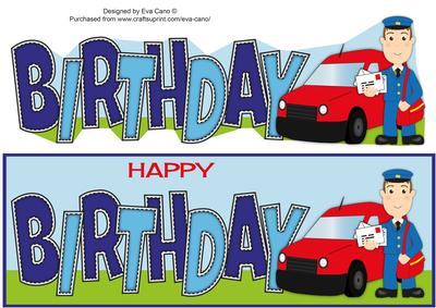 Postman Paul Birthday Large Dl