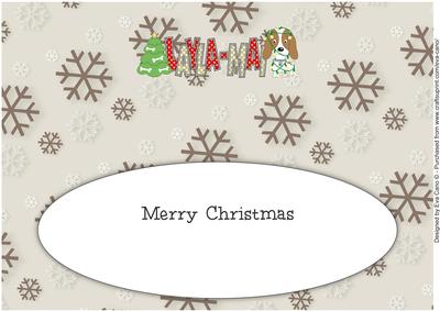 Kosmo the Dog Christmas Layla-mai Large Dl Insert