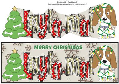 Kosmo the Dog Christmas Layla-mai Large Dl 2
