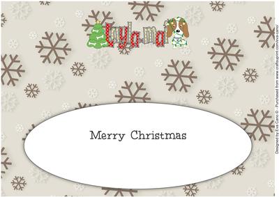 Kosmo the Dog Christmas Layla-mai Large Dl 2 Insert