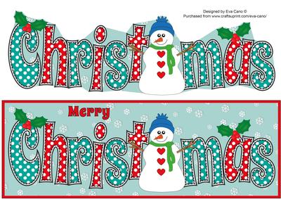 Snowman Christmas Large Dl