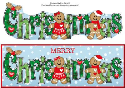 Gingerbread Couple Christmas Large Dl
