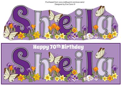 Flower Blossom Sheila 70th Large Dl