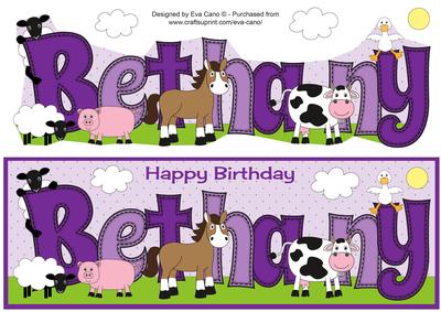 Farm Animals Bethany Large Dl