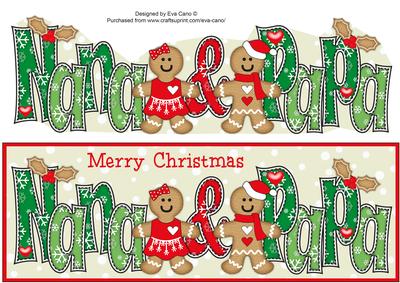 Gingerbread Couple Nana & Papa Large Dl 2