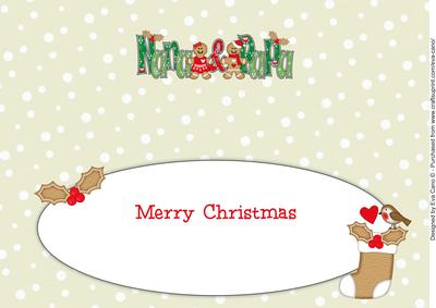 Gingerbread Couple Nana & Papa Large Dl 2 Insert