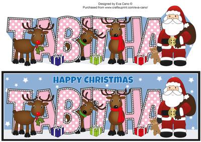 Santa and His Reindeers Tabitha Large Dl