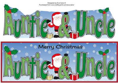 Shy Santa Auntie & Uncle Large Dl
