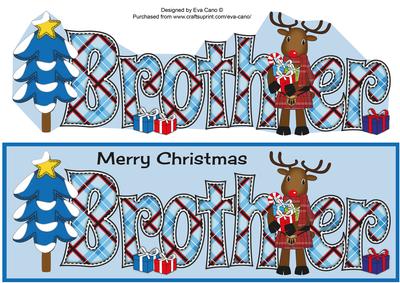 Scottish Rudolf the Reindeer Brother Large Dl