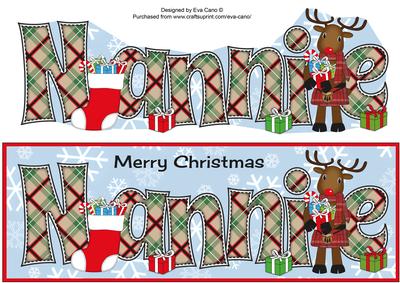 Scottish Rudolf the Reindeer Nannie Large Dl